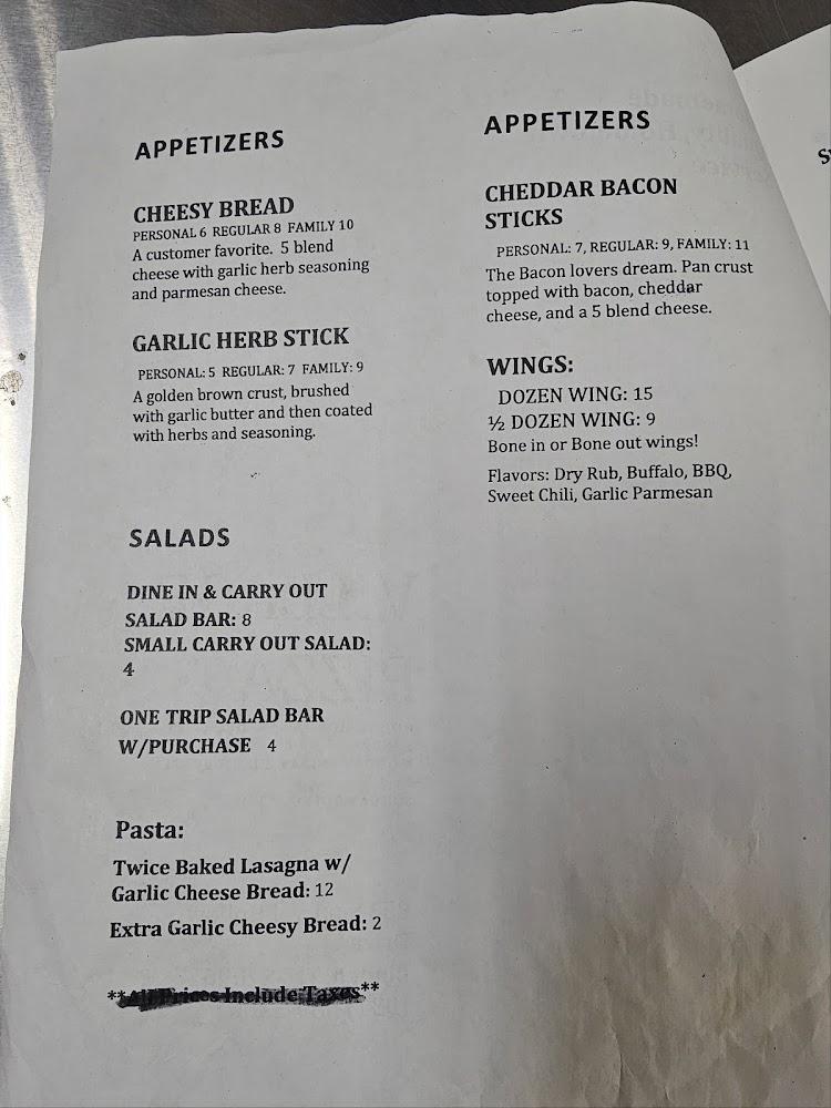 Village Pizza Menu image 1